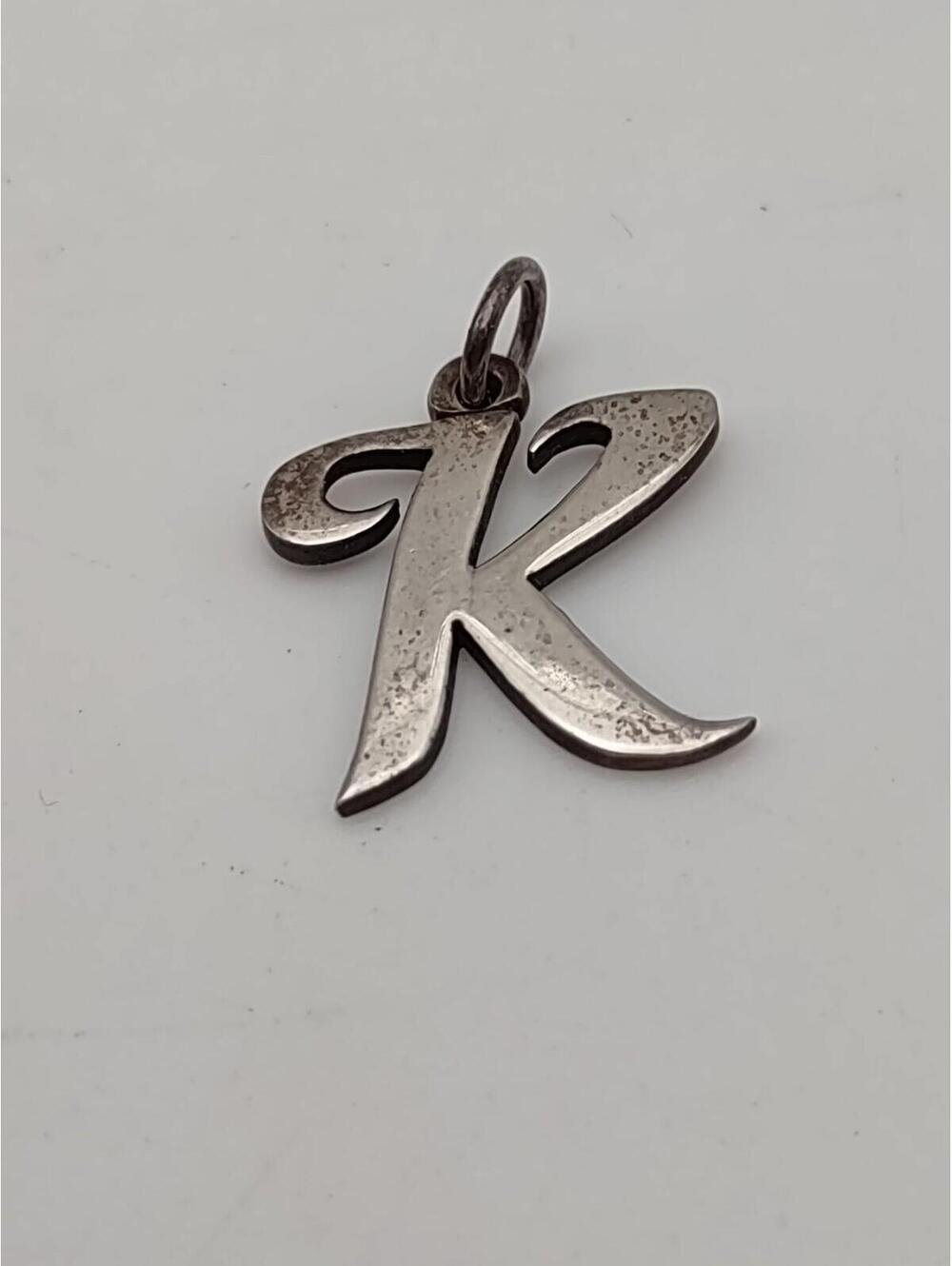 James Avery Large K Initial Charm Sterling Silver